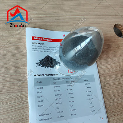 Sic 97.8% काली सिलिकॉन कार्बाइड/फेरो सिलिकॉन कार्बाइड कोटेड एब्रेसिव के लिए