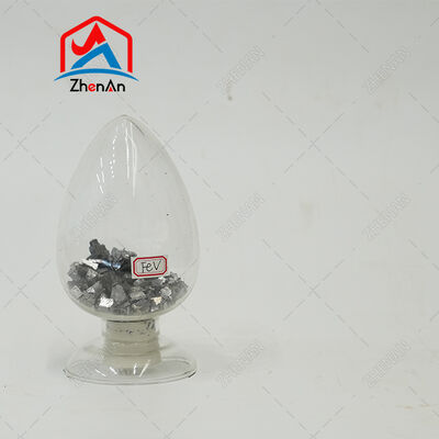 फेरो वैनेडियम FeV80 सिल्वर ग्रे लम्प्स, जिसमें फेरोअलॉय प्लांटों में कुशल डीऑक्सीडेशन के लिए 80% वैनेडियम सामग्री है